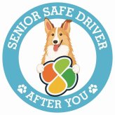 カーサイン 高齢者マーク SENIOR SAFE DRIVER スムースコリー ステッカー シール 直径13cm 肉球 日本製 車