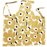 マリメッコmarimekko   ピエニウニッコ 69907－185 エプロン ホワイト／ベージュ／ダークブルー【キッチン　エプロン　プレゼント　贈り物　母の日　】【御結婚御祝・内祝・新築御祝・還暦御祝・御礼・寿・ギフト包装可能】