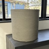 鉢カバー おしゃれ 大型 14号 9号 M S サイズ 植木鉢 KONTON コントン ソンク シリンダー 円柱 丸型 軽量 砂岩調 屋外 室内 高級 北欧 モダン ナチュラル 観葉植物用 シンボルツリー サボテン 多肉植物 特大 玄関 プランター 底穴なし チャコールグレー ウォームグレー