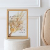 結婚証明書 ドライフラワーフレーム　メルシーブーケ☆【結婚証明書】【ドライフラワー】【メッセージカード無料】 おしゃれ 人前式 