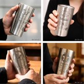 ギフト【名入れ】缶ビール風 ビールジョッキ 435ml ステンレスタンブラー 450ml | ジョッキ お酒 シンプル ガラス グラス 結婚祝い 新生活 結婚記念日プレゼント 父の日 還暦祝い 退職 友人 上司 祖母 祖父 両親 父 母 おしゃれ セット 新築祝い 出産祝い 誕生日
