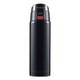 ジール 真空断熱構造ワンタッチ式マグボトル 500mL 黒 マグボトル 水筒 保温保冷 ボトル ワンタッチオープン【北海道・沖縄県・離島 配送不可】