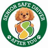カーサイン 高齢者マーク SENIOR SAFE DRIVER ダップー ステッカー シール 直径13cm 肉球 日本製 車