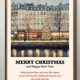 日本製 メリー クリスマス Xmas Christmas サンタクロース ビンテージイラスト A3 サイズ ポスター アート おしゃれ 絵画 インテリア 北欧 イラスト マット紙 艶消し アートパネル 額 フレーム デザイン 壁掛け ギフト 新築祝い ディスプレイ  速達 送料無料
