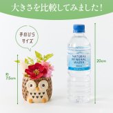 敬老の日 ギフト 花 アニマルポット プリザーブドフラワー フクロウ シマエナガ 選べるアニマル花器のギフトセット
