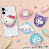 サンリオ MagSafe対応 マルチグリップ スマホグリップ マイメロディ iPhone 落下防止 スタンド機能 背面ミラー付き マグネット式 おしゃれ かわいい キャラクター グッズ サンリオ正規ライセンス品