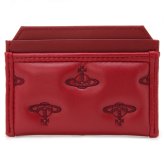 ヴィヴィアンウエストウッド ICカードケース 薄型 メンズ レディース カードホルダー カード入れ Vivienne Westwood ヴィヴィアン マルチオーブ型押し レッド VW4303 (54030010W-S002K-H201) 【2026年秋冬モデル】 【ラッピング無料 誕生日 お祝い プレゼント ギフト 贈り物】