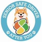 カーサイン 高齢者マーク SENIOR SAFE DRIVER 秋田犬 ステッカー シール 直径13cm 肉球 日本製 車