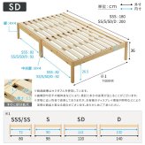 ベッド 寝具 2分で完成！組立簡単 ハイタイプ【Trans-トランズ-】(セミダブル)