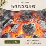 成形炭 ハート形 丸形 10kg 高火力 無臭 低煙 長持ち 遠赤外線 バーベキュー BBQ 暖房 キャンプ 飯盒炊爨 テント 焼き鳥 炭焼き グリル 屋台 蒲焼 直火焼き 新発売 新商品