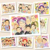 喜寿のギフトに、記念日に残したい笑顔をやさしいタッチで描きます。ラッピング対応で、贈り物として渡しやすい似顔絵です。 プレゼント 喜寿 似顔絵 ギフト 贈り物 手描き 名入れ 喜寿 記念 古希 長寿 大人数 おばあちゃん おじいちゃん 祖父母 名入れ 下書き確認 修正無料 宝物 サプライズ 親孝行 そっくり 長寿祝い 一生もの 77歳 喜寿 古希祝い メモリアル 喜ばれる 感謝の品 感激