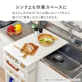 バタフライテーブル 幅70cm×高さ82cmタイプ バタフライテーブル 幅70cm 奥行き42cm 高さ82cm キャスター付き 拡張テーブル スリムラック オープンラック 棚 ラック キッチン収納 調味料ラック 補助テーブル ナチュラル シンプル 北欧 レトロ