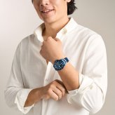 フォッシル FOSSIL 腕時計 メンズ FOSSIL BLUE DIVE 三針デイト ネイビー ステンレススチールウォッチ FS6166【2026 新作】