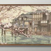 日本製 吉田博  はやせ A3 サイズ ポスター アート おしゃれ 絵画 インテリア 北欧 イラスト マット紙 艶消し アートパネル 額 フレーム デザイン 壁掛け ギフト 新築祝い ディスプレイ  速達 送料無料