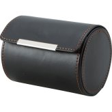 【直送】ネクタイ＆ウォッチケース 240-573BK [26-0257-100] 合成皮革 ネクタイケース 腕時計ケース 収納ケース ウォッチクッション付 スタンド 小物入れ メンズ ギフト プレゼント お祝い お返し