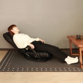 高座椅子 アンズ 回転式 リクライニング 完成品 天然木 ブラック・ブラウン・ダークブラウン W63xD67-122xH80cm座面高22cm 座椅子 リクライニングチェア パーソナルチェア 肘付き ブラック ブラウン ダークブラウン おしゃれ