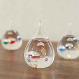 ガラスフロート温度計 しずく Fun Science インテリア温度計