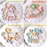 【名入れ】【全20色】カラーアイシングクッキーギフトセット　誕生日　記念日　内祝い　ギフト　プレゼント　推し活　プチギフト　彼氏　彼女　父　母　かわいい　おしゃれ　人気　数字　アルファベット　文字入れ　メッセージ　セミオーダー　オリジナル　バースデー　推し色　アイドル　韓国　カラフル