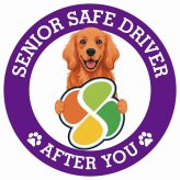 カーサイン 高齢者マーク SENIOR SAFE DRIVER アイリッシュセター ステッカー シール 直径13cm 肉球 日本製 車