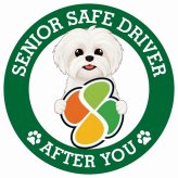 カーサイン 高齢者マーク SENIOR SAFE DRIVER マルシーズー ステッカー シール 直径13cm 肉球 日本製 車