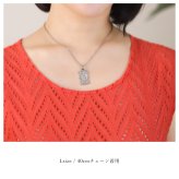 ハワイアンジュエリー ネックレス 金属アレルギー 対応 純チタン ネックレス 刻印 無料 誕生石 ウェーブプレート Lサイズ チェーン 長さ選べる ステンレスより軽く肌に優しい メンズ レディース プレゼント ハロウィン 【品番：CG-TIP407L】