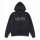 FUBU フブ パーカー メンズ レディース fam-62704 フェイクレザー パッチ フーディー プルオーバー スウェット ウォッシュ加工 ビッグシルエット ストリート ヒップホップ ダンス カジュアル トップス M L XL XXL 2026FW Karlas