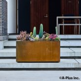 コールテン鋼 高級植木鉢 おしゃれ 大型 横長 長方形 W900 アンティーク 経年美 Patina レクタングルプランターL900 A-PLUS 屋外 観葉植物 多肉植物 寄せ植え 花 鉢カバー 北欧 モダン ガーデニング 玄関 庭 テラス パティナ