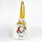 ディズニー プー Winnie The POOH Pooh Series 巾着バッグ バッグ 通勤 通学 巾着 刺繍 イエロー グッズ