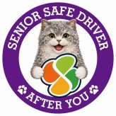 カーサイン 高齢者マーク SENIOR SAFE DRIVER セルカークレックス ステッカー シール 直径13cm 肉球 日本製 車