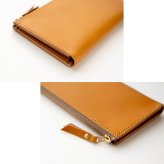 スマートキーinL字ファスナーロングウォレット 【 栃木レザー Sジーンズ 】 本革 財布 極薄 スリム 送料無料
