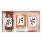 送料無料 お歳暮 三重「伊賀上野の里」つるし焼豚&ロースハム&ウインナー詰合せ  ※11/2以降の出荷予定となります。北海道・沖縄・離島は配達不可 全国送料無料 御歳暮 早割 お歳暮2026 御挨拶 お取り寄せ グルメ スイーツ