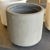 植木鉢 おしゃれ 大型 軽量 17号 13号 鉢カバー KONTON コントン コーテス シリンド 円柱 丸型 屋外 高級 北欧 モダン ナチュラル 観葉植物用 多肉植物 サボテン シンボルツリー 特大 玄関 テラス プランター 深型 セメント テラゾ グレー 黒
