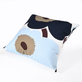 マリメッコ marimekko クッションカバー 50×50cm ウニッコ ホワイト ブルーベリー ブルー ダークブラウン 76432 076432 145 ヌードクッション別売り 北欧雑貨 北欧デザイン 送別会 誕生日 お中元 結婚祝い 結婚式 高級 父の日 母の日【スペシャルラッピング660円(別売り)】 ホワイトデー ネコポス