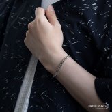 シルバー925 喜平チェーンブレスレット メンズ 細身 腕輪 シンプル スリム アクセサリー ベーシック 定番 上品 きれいめ カジュアル ミニマル 大人 重ね付け 手元 さりげない存在感 コーディネート 金属アレルギー対応