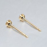 K18 ゴールド ピアス ダイヤモンドピアス 計0.1ct 一粒ダイヤ 18金 18K 片耳(1個)購入可 6本爪 スタッドピアス セカンドピアス シンプル 華奢 上品 ステラ 彼女 妻 女性 レディース 誕生日 プレゼント ハロウィン 【品番：RME-TAC10PDK】