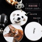 遺骨カプセル ペット メモリアルキーホルダー写真入り｜犬 猫 うちの子グッズ【送料無料】