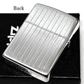ZIPPO アーマー Lineage 1932 Vertical ジッポ ライター おしゃれ エングレービング サテンシルバー 縦ライン 彫刻 ロゴ かっこいい ギフト メンズ 渋い プレゼント