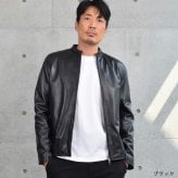 [Merfirge]メンズ ラム レザー シングル ジャケット(MZR3965)