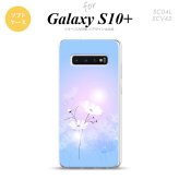 SC-04L SCV42 Galaxy S10+ スマホケース ソフトケース コスモス 水色 ピンク メンズ レディース nk-s10p-tp606