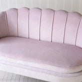 ソファ 座椅子 2人用 ー 二人 2人掛け 1人用 アンティーク アンティーク調 姫系 シングル チェスターフィールド ホワイト おしゃれ ビーンズ型 可愛い