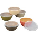 アースカラー 抗菌ラップフリーボウル５点セット [26-7564-050] １７０７１ プレミアムギフト 贈り物 お祝い 日本製 内祝い 出産内祝い 結婚内祝い 快気祝い 新築祝い お返し 贈り物 プレゼント ギフト
