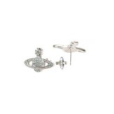 ヴィヴィアンウエストウッド ピアス Vivienne Westwood MINI BAS RELIEF 62020033-02p763 シルバー アクア