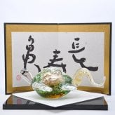 長寿亀 ガラス置物 縁起物・長寿祝い・敬老の日・還暦祝いの贈り物 粋工房