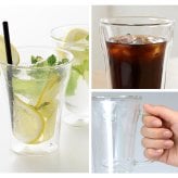 グラス 270ml マグカップ 耐熱ガラスグラス 二重グラス ダブルウォールグラス 二重構造 結露しにくい 保温保冷 電子レンジ対応 割れにくい おうちカフェ ティータイム 来客用 新生活 一人暮らし おしゃれ かわいい シンプル 北欧風 人気 高見え