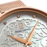 ピエールラニエ エオリア 日本限定 クォーツ 電池式 腕時計 ブランド レディース Pierre Lannier P039L998 アナログ シェル ピンクゴールド 白