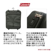 Coleman ストッパー付拡張ZIPキャリーS 38-46L キャリーケース スーツケース 大容量 出張 旅行 使いやすい レディース メンズ ギフト プレゼント ブラック 60014