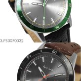 ポールスミス Paul Smith 腕時計 メンズ 革ベルト 43mm レザー クラシック ブランド 人気 ウォッチ ギフト プレゼント グリーン グレー シルバー ブラック ブラウン