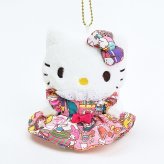 サンリオ ハローキティ マスコットキーホルダー ラッピング柄 (ピンク) Sanrio
