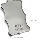 ハワイアンジュエリー ネックレス 金属アレルギー 対応 純チタン ネックレス 刻印 無料 誕生石 ウェーブプレート Lサイズ チェーン 長さ選べる ステンレスより軽く肌に優しい メンズ レディース プレゼント ハロウィン 【品番：CG-TIP407L】