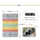 日本製 洗える レジャー シート アウトドア お手入れ 持ち運び 便利 簡単 楽 PP ポリプロピレン エスニック カラフル 約87×140cm